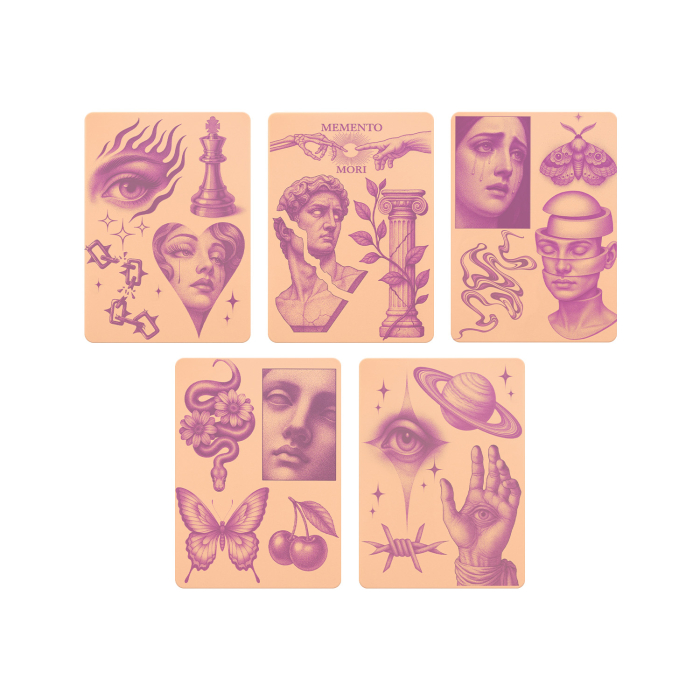 Ensemble de 5 Stencils Skins® à motifs pré-imprimés - Original