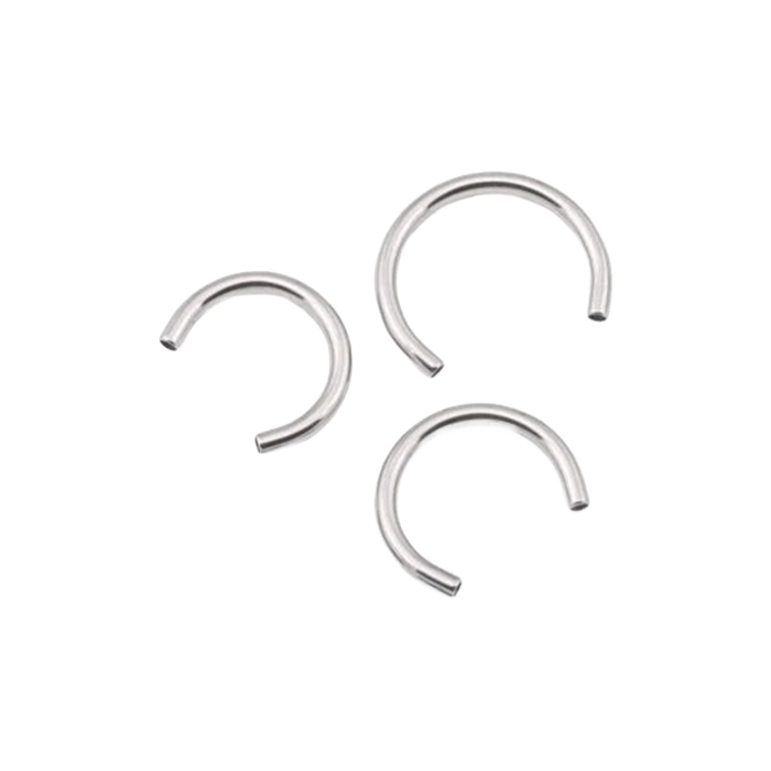 Barre circulaire en titane avec filetage interne Tilum