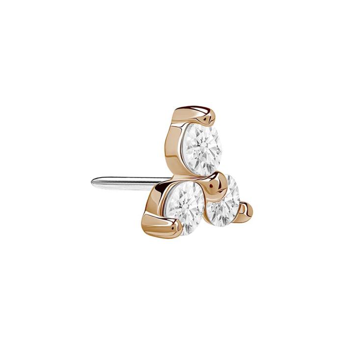 Bijou Trinity, embout sans filetage en or 14 carats Tilum