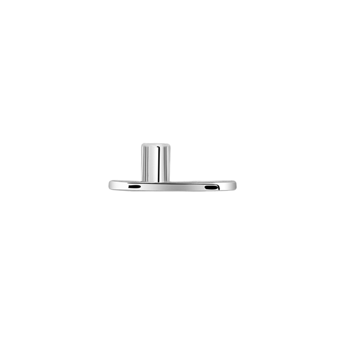 Ancrage dermique en titane Tilum 14G - Surélévation de 2 mm - Base à 3 trous - 14G