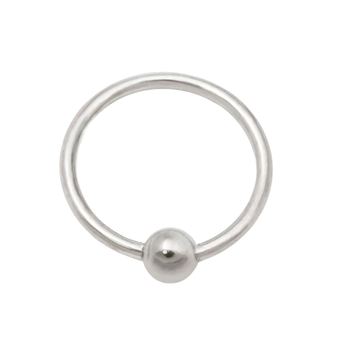 Anneau à bille fixe en titane trempé Tilum