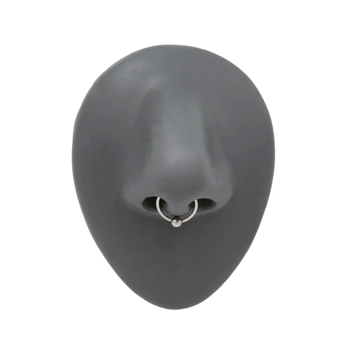 Anneau à bille fixe en titane trempé Tilum