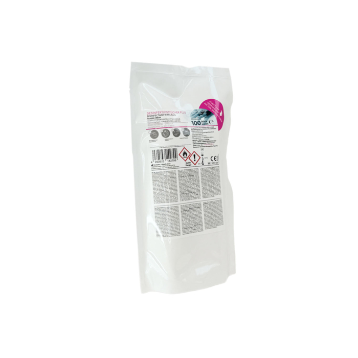 Unigloves - Lingettes désinfectantes Plus - Recharge de 100