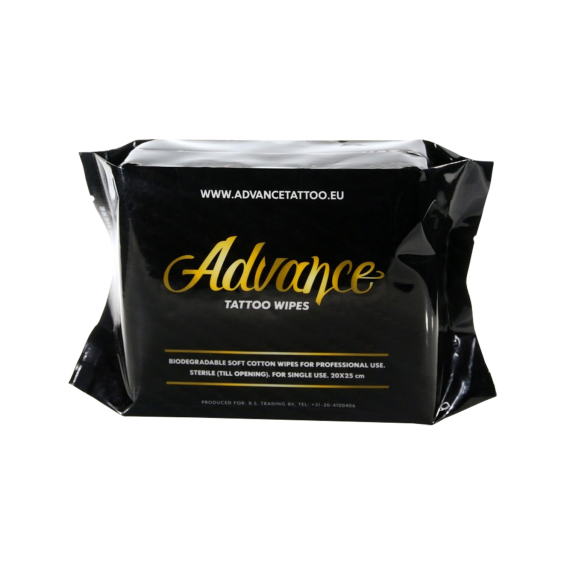 Paquet de 20 lingettes biodégradables Advance Tattoo 135x105x55mm