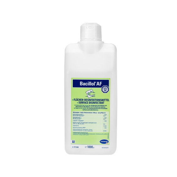 Bacillol AF Surface Disinfectant bottle 1000ml for medical and washable surfaces.