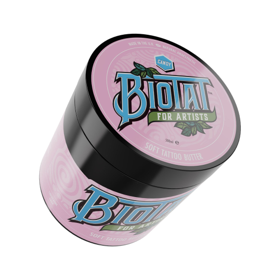 BIOTAT Beurre doux Candy pour tatouage 500 ml