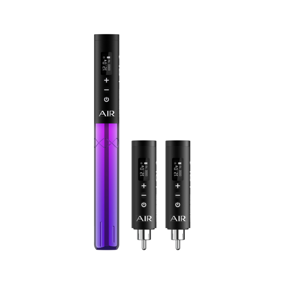 Machine PMU sans fil EZ Lola Air avec deux batteries supplémentaires - Dégradé noir et violet