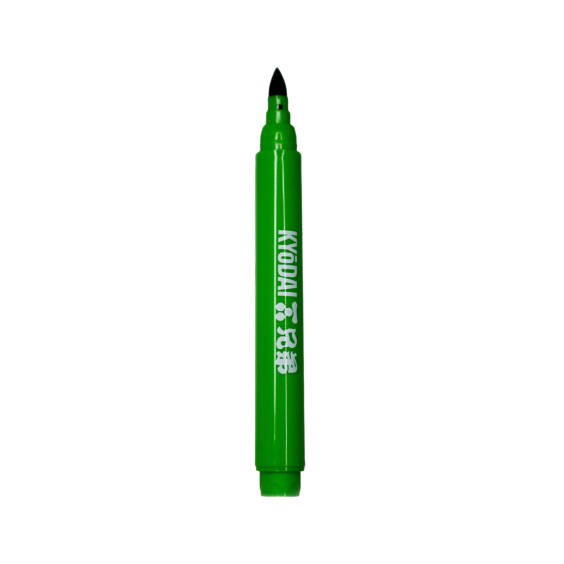Pack de 5 stylos pinceaux à pointe ferme Kyodai - Midori Green