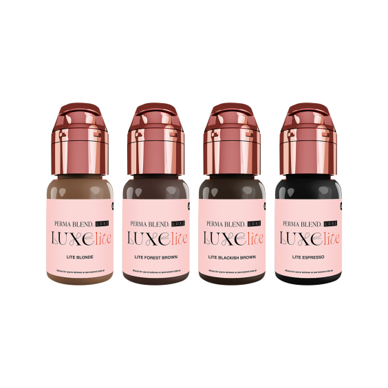 Encre de maquillage permanent Perma Blend Luxe Lite - Lot de 4 flacons de 15 ml