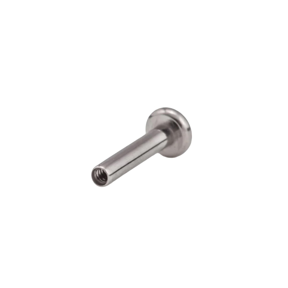 Tige de labret en titane à filetage interne Tilum - Disque plat - Version 2