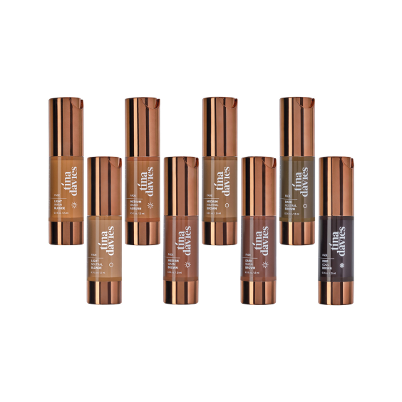 FADE - Tina Davies - Collection de pigments pour sourcils - Set complet de 8 x 15ml (Version EU REACH)