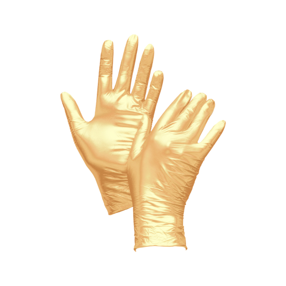 Boîte de 100 gants Unigloves Fancy en nitrile doré