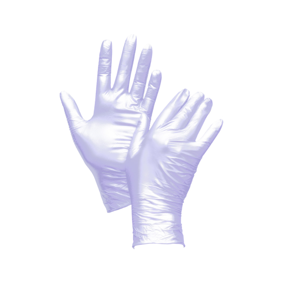 Boîte de 100 gants Unigloves Fancy en nitrile violet