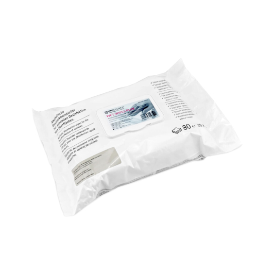 Pack of 80 Unigloves Wet Wipes Plus aldehyde-free hygiene wipes in white packaging