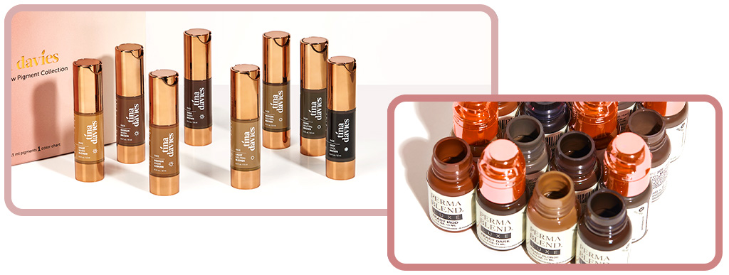 Pigments PMU de Tina Davies et Perma Blend LUXE